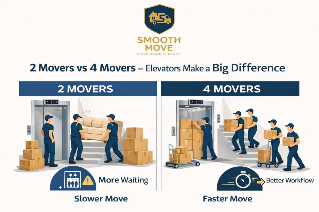 2 Movers vs 4 Movers on Stairs | Why Four Movers Finish Faster | Cincinnati Moving Experts
