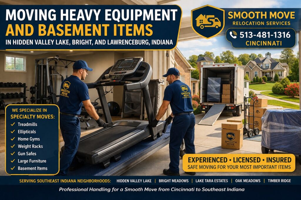 Smooth Move Relocation Services Cincinnati movers performing interstate move from Cincinnati Ohio to Lawrenceburg Indiana

